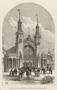 Fachada da Exposição Internacional de Edimburgo de Frank Watkins